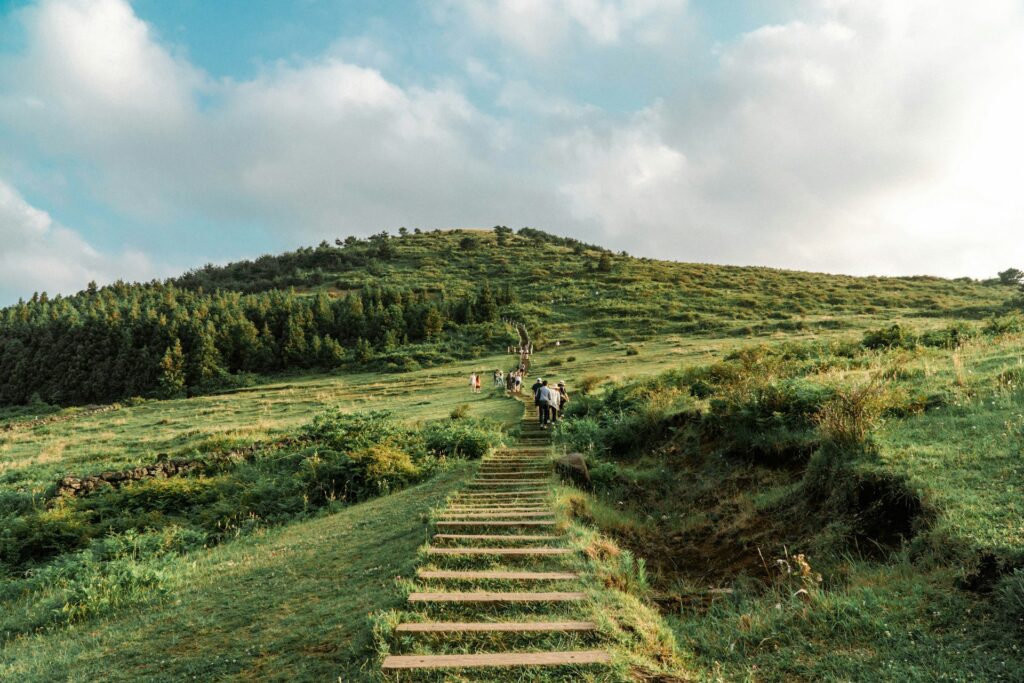 outdoor-hiking-in-national-park-in-jeju-island-in-korea